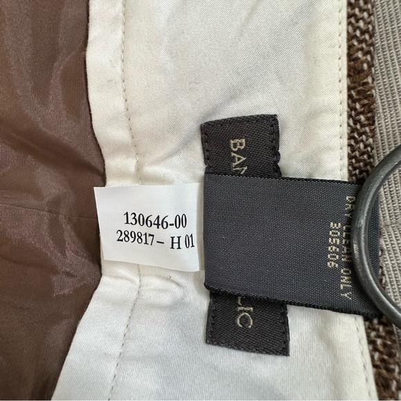 Banana Republic Vintage Wool Brown Blue Plaid Pants Size: 2L - Picture 12 of 16